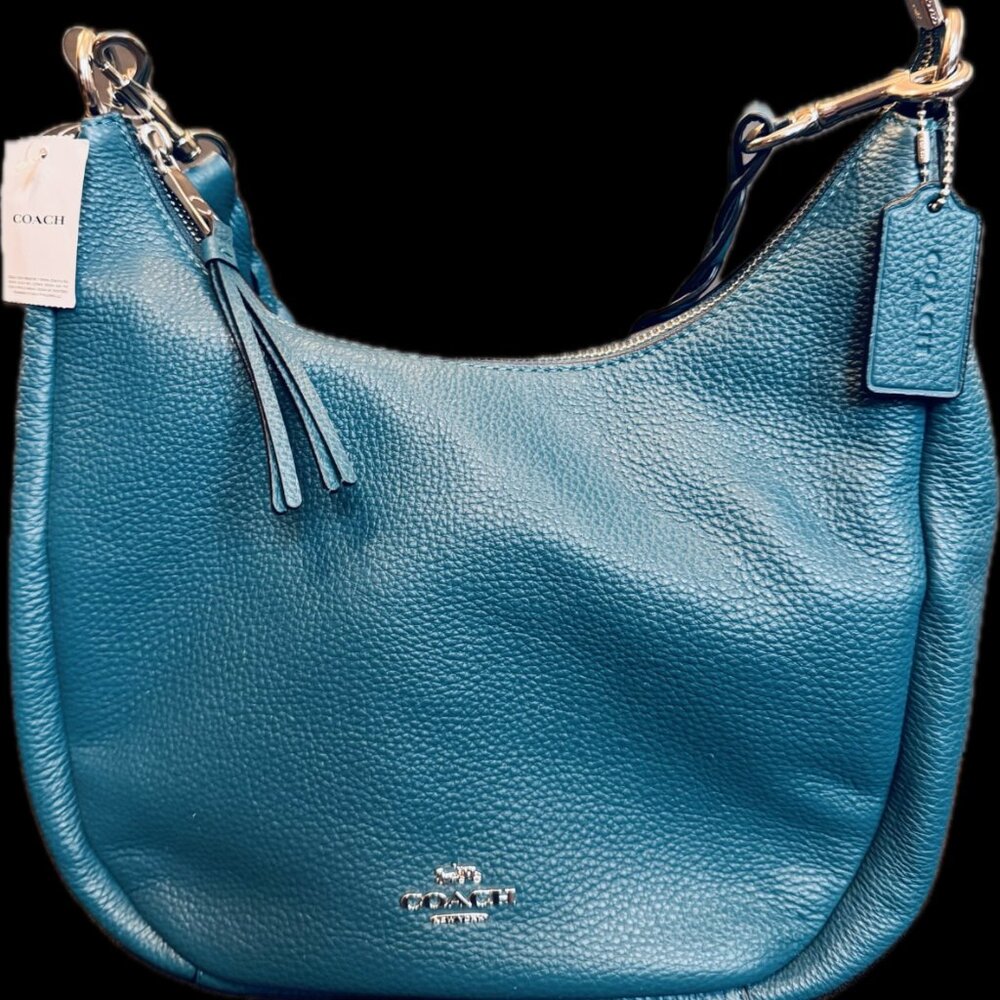 Coach Jules Hobo Teal Handbag